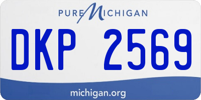 MI license plate DKP2569