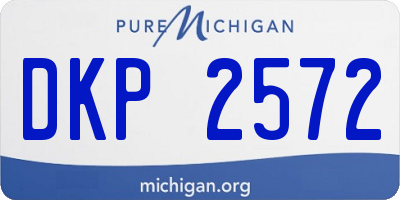 MI license plate DKP2572
