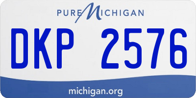 MI license plate DKP2576