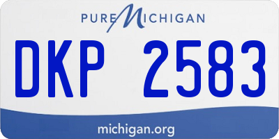 MI license plate DKP2583