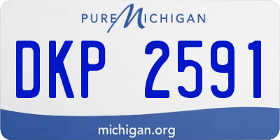 MI license plate DKP2591