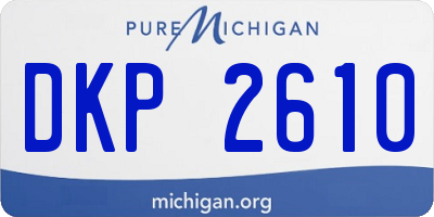 MI license plate DKP2610