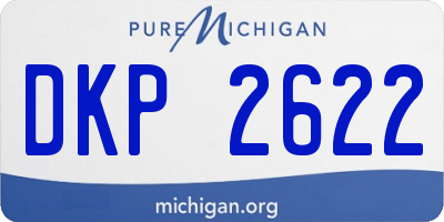MI license plate DKP2622