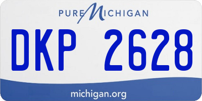 MI license plate DKP2628