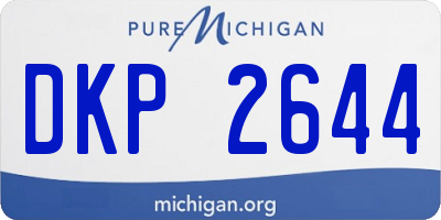 MI license plate DKP2644
