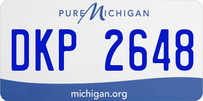 MI license plate DKP2648