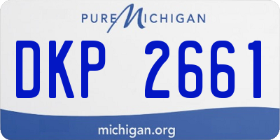 MI license plate DKP2661