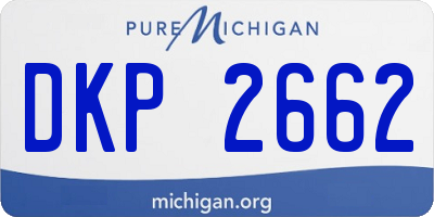 MI license plate DKP2662
