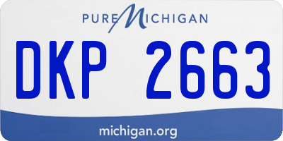 MI license plate DKP2663