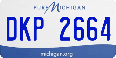 MI license plate DKP2664