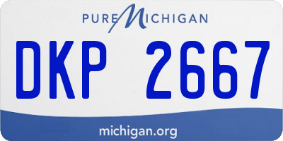 MI license plate DKP2667