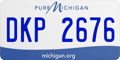 MI license plate DKP2676