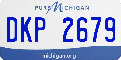 MI license plate DKP2679