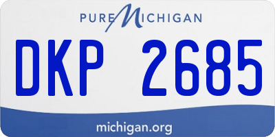 MI license plate DKP2685