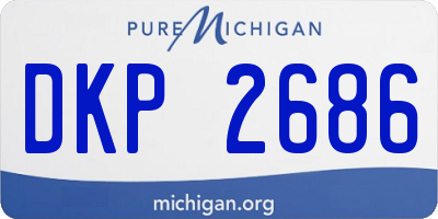 MI license plate DKP2686