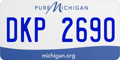 MI license plate DKP2690