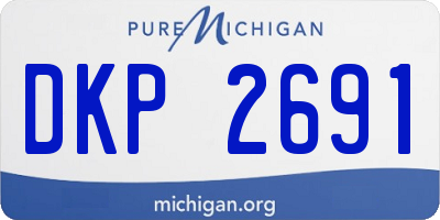 MI license plate DKP2691