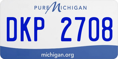 MI license plate DKP2708