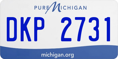 MI license plate DKP2731
