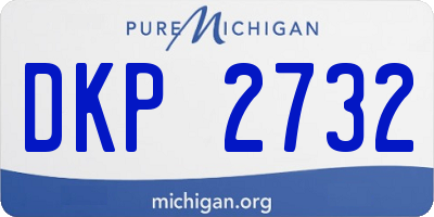 MI license plate DKP2732