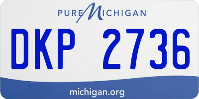 MI license plate DKP2736