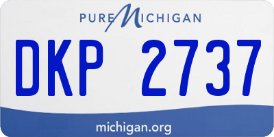 MI license plate DKP2737