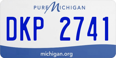 MI license plate DKP2741