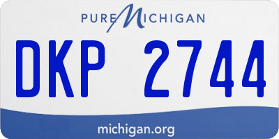 MI license plate DKP2744