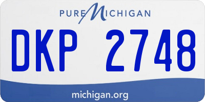 MI license plate DKP2748