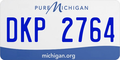 MI license plate DKP2764
