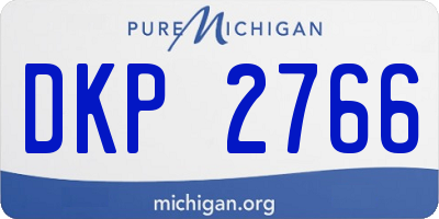 MI license plate DKP2766