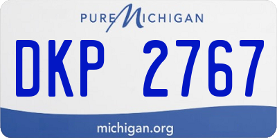 MI license plate DKP2767