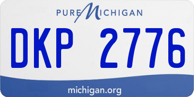 MI license plate DKP2776