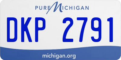 MI license plate DKP2791