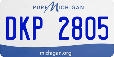 MI license plate DKP2805