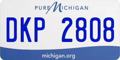 MI license plate DKP2808