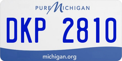 MI license plate DKP2810