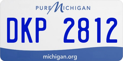 MI license plate DKP2812