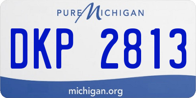 MI license plate DKP2813