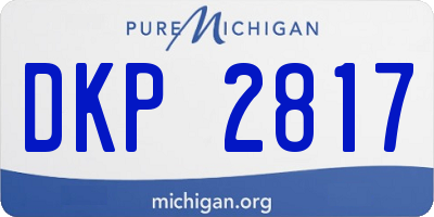 MI license plate DKP2817