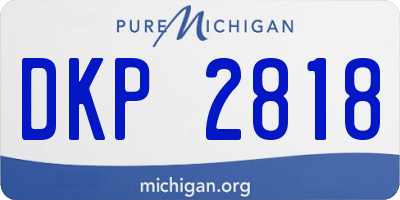 MI license plate DKP2818