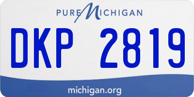 MI license plate DKP2819
