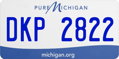 MI license plate DKP2822
