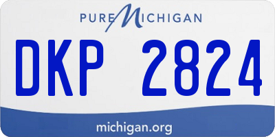 MI license plate DKP2824