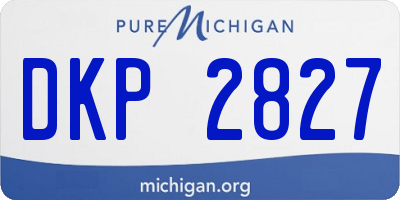 MI license plate DKP2827