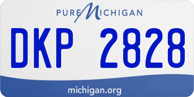 MI license plate DKP2828