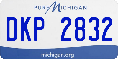 MI license plate DKP2832