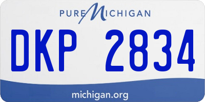 MI license plate DKP2834
