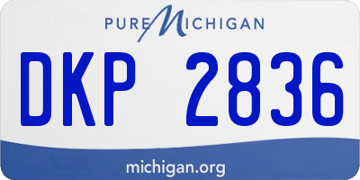 MI license plate DKP2836