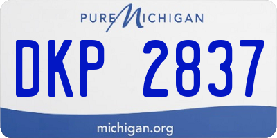 MI license plate DKP2837